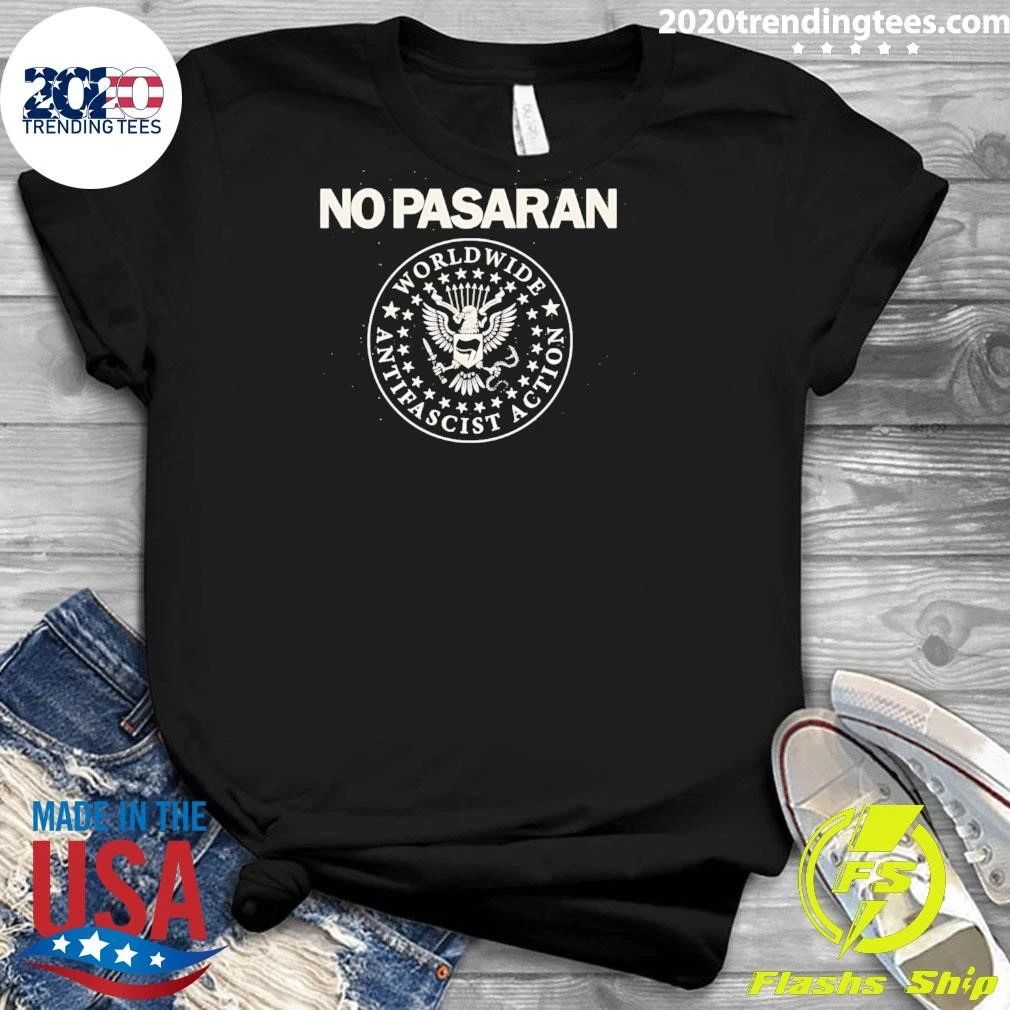 No Pasaran Worldwide Antifascist Action Shirt
