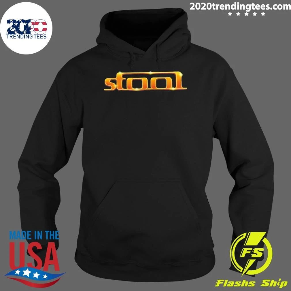 Stool Gold Logo Typography Minimalist Shirt