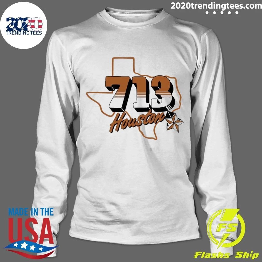 Houston 713 Texas Map shirt