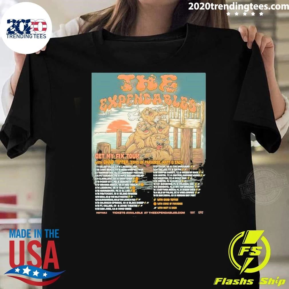 The Expendables Get My Fix Tour With Chad Tepper, Sons Of Paradise, Matt Zach Shirt