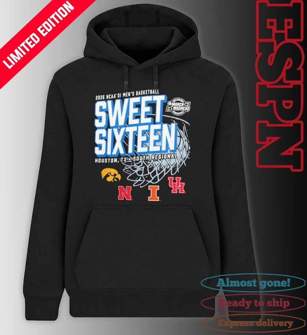 Houston, TX South Regional 2026 NCAA DI Men’s Basketball Sweet Sixteen T-Shirt