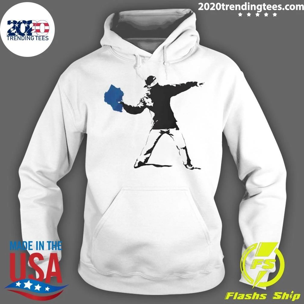 Blue Strip Paint Thrower Team Algae Political Shirt
