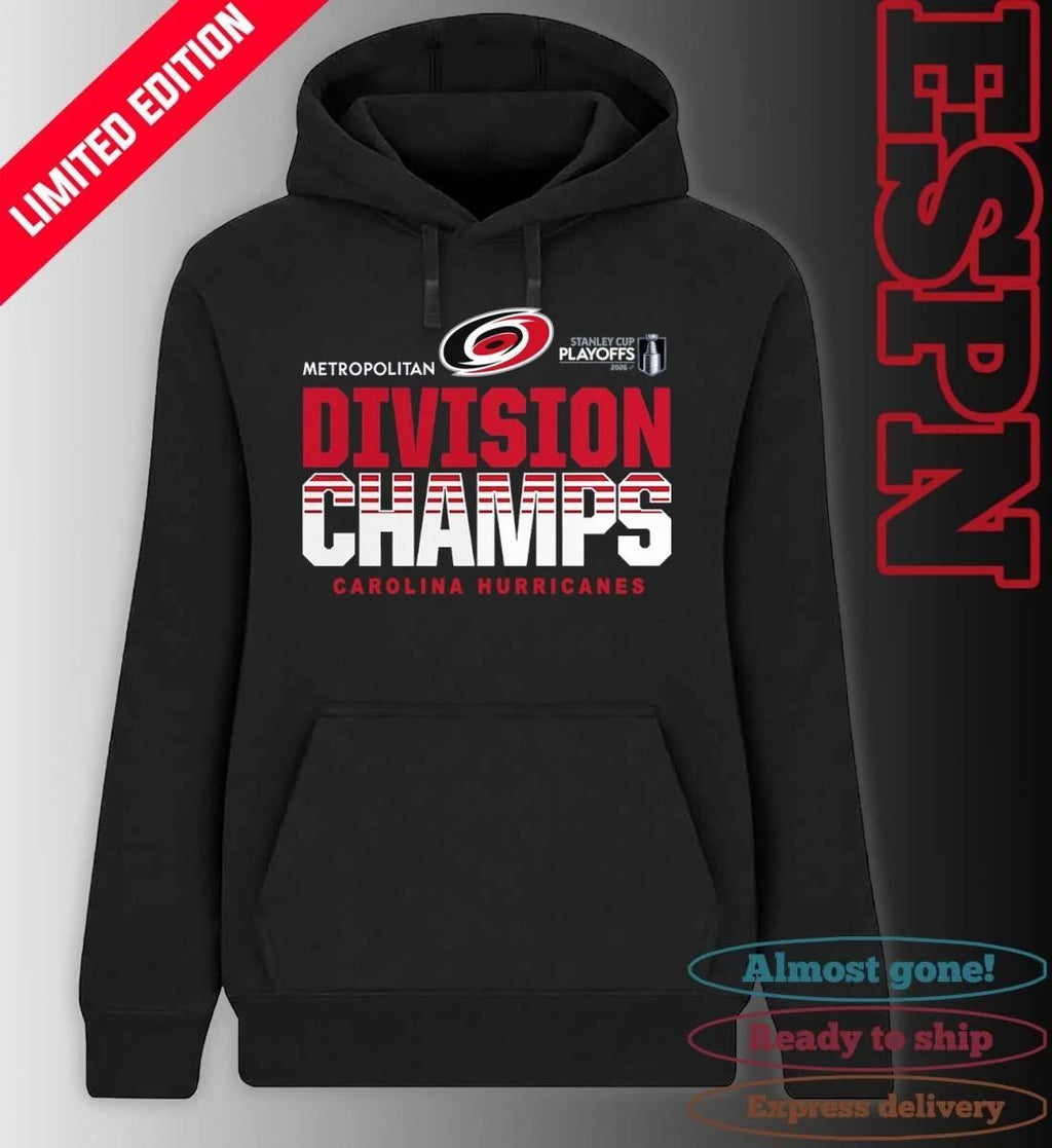NHL Metropolitan Division Champions 2026 Carolina Hurricanes Hockey Shirt