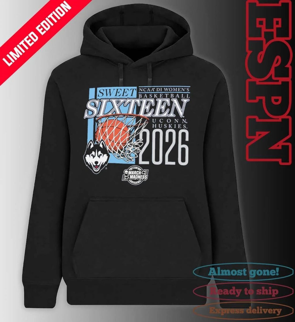 Uconn Huskies 2026 NCAA DI Women’s Basketball Sweet Sixteen – Fort Worth Regional T-Shirt