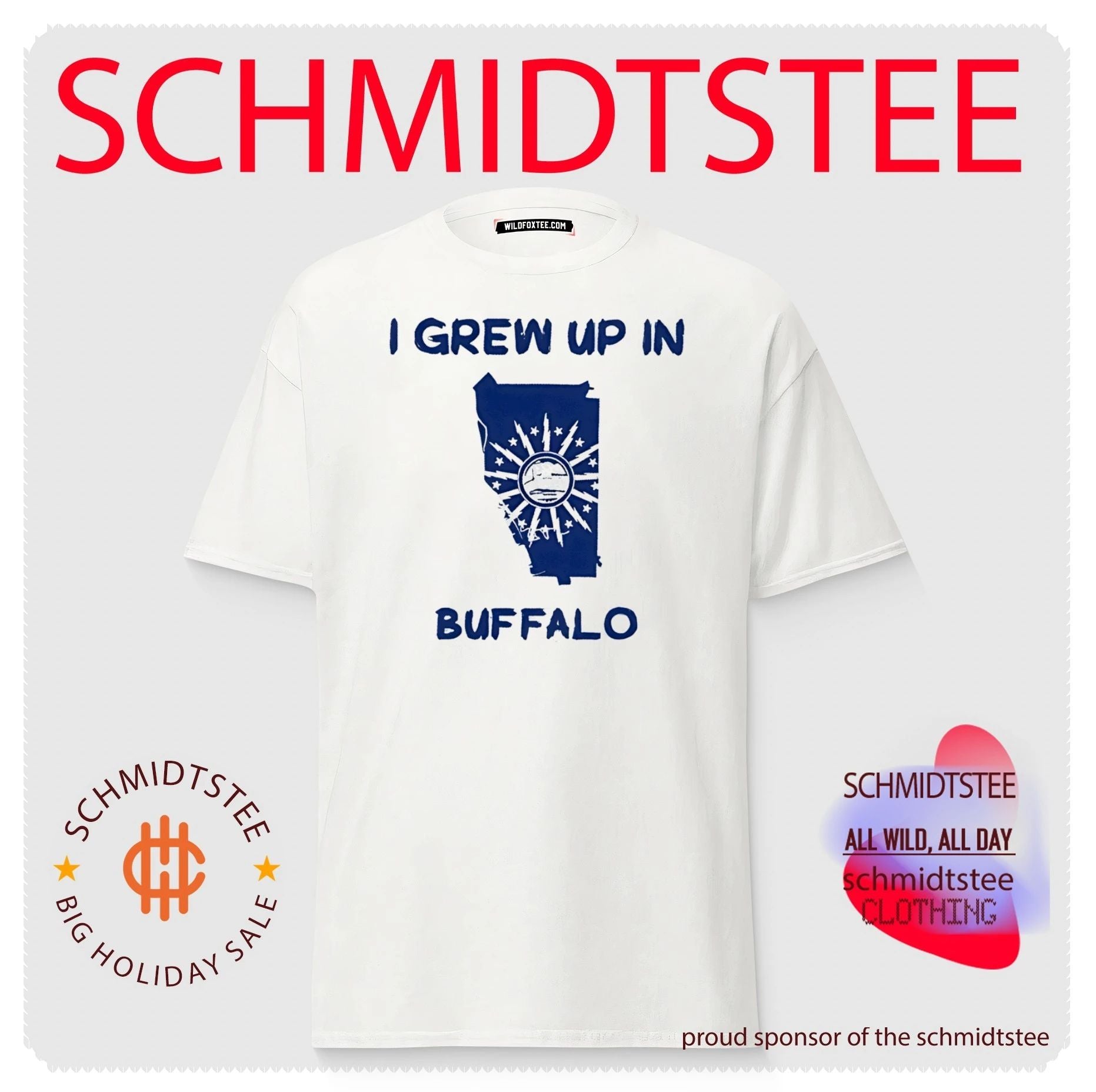I grew up in Buffalo map shirt