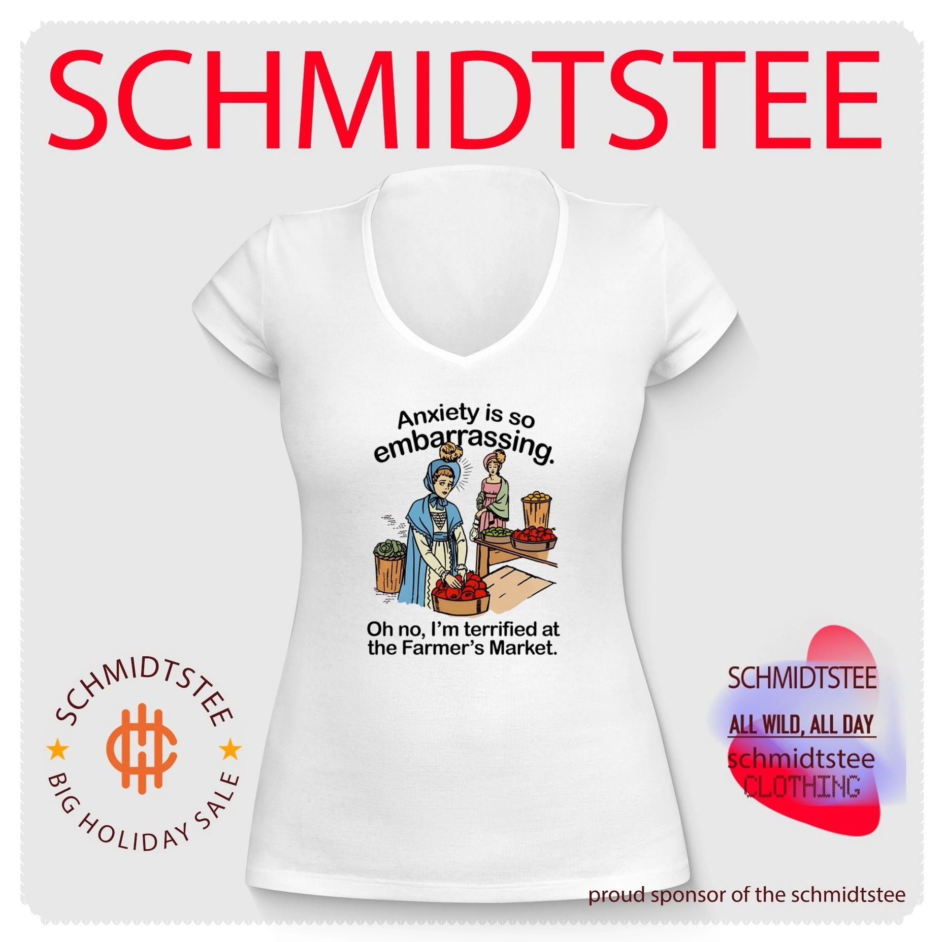 Anxiety Is So Embarrassing Terrified at the Farmer’s Market shirt