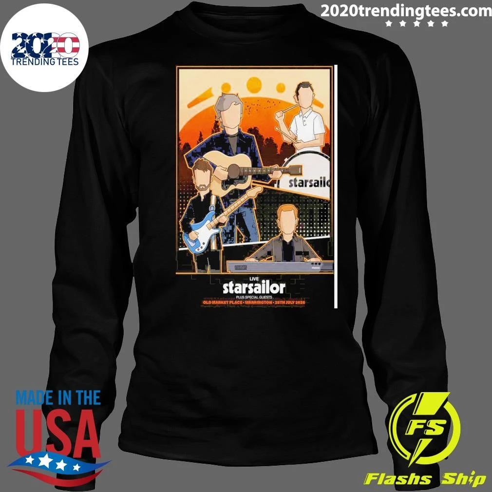 Starsailor July 25 2026 Old Market Place in Warrington Shirt
