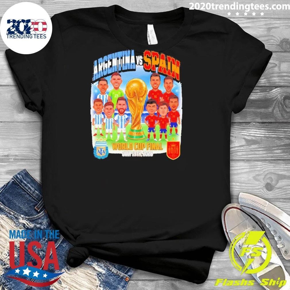 Argentina Vs Spain World Cup Final Players Soccer Championship 2026 Shirt