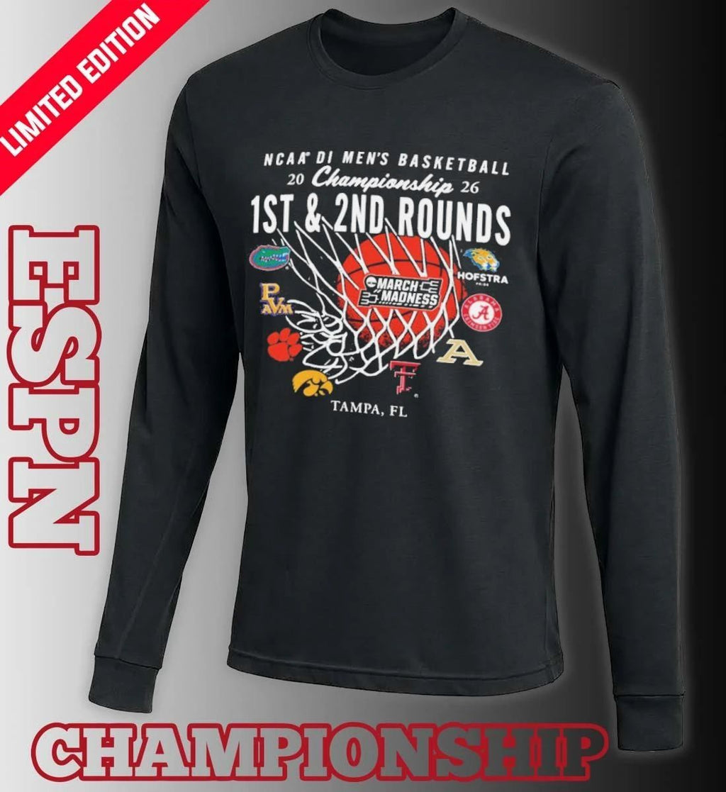 2026 NCAA DI Men’s Basketball 1st, 2nd Rounds – Tampa Shirt