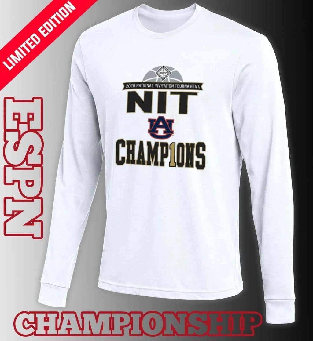 Auburn Tigers Men’s Basketball 2026 NIT Champions Locker Room T-Shirt