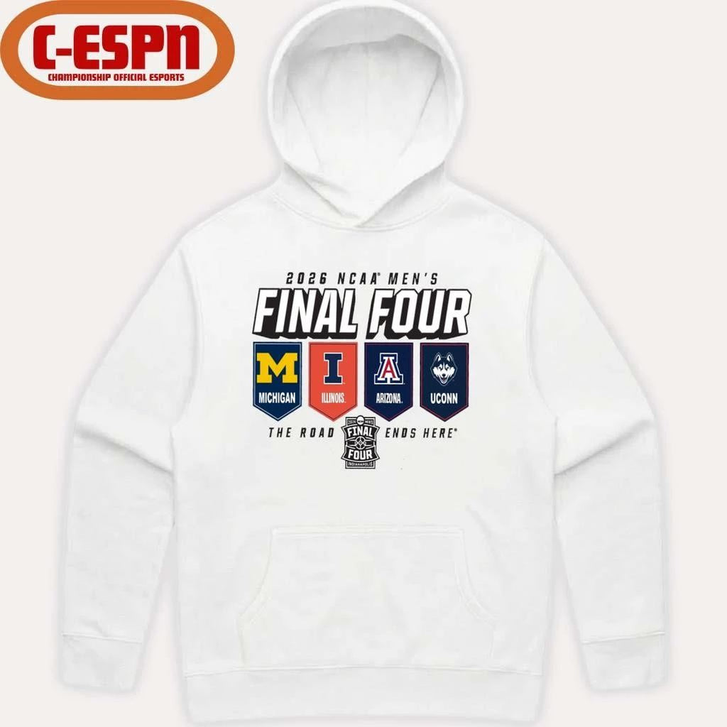 4 Teams Men’s Final Four 2026 The Road Ends Here Shirt