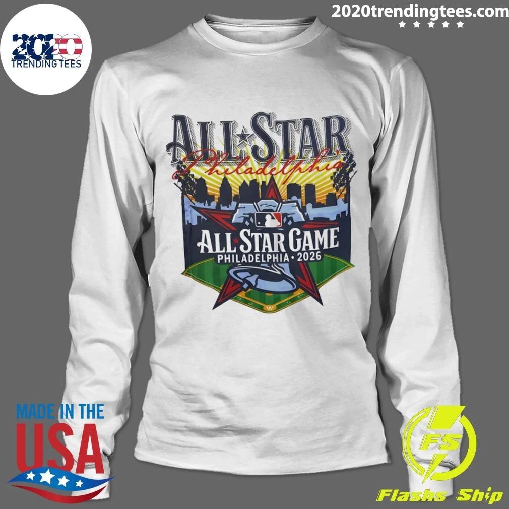 City Skyline Philadelphia Phillies Baseball Mlb 2026 All Star Game Logo Shirt