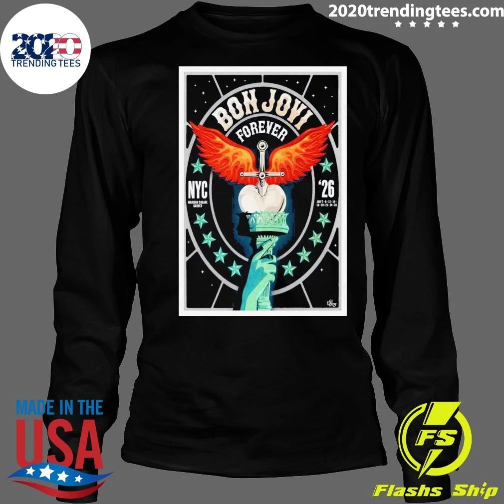 Bon Jovi Forever New York City Madison Square Garden Tour 2026 Shirt