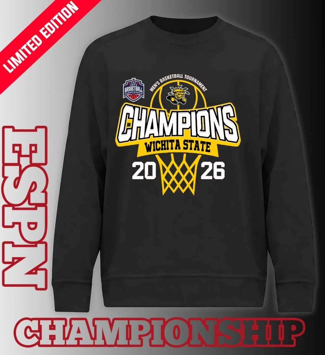 Wichita State Shockers 2026 American Conference Men’s Basketball Tournament Champions Shirt