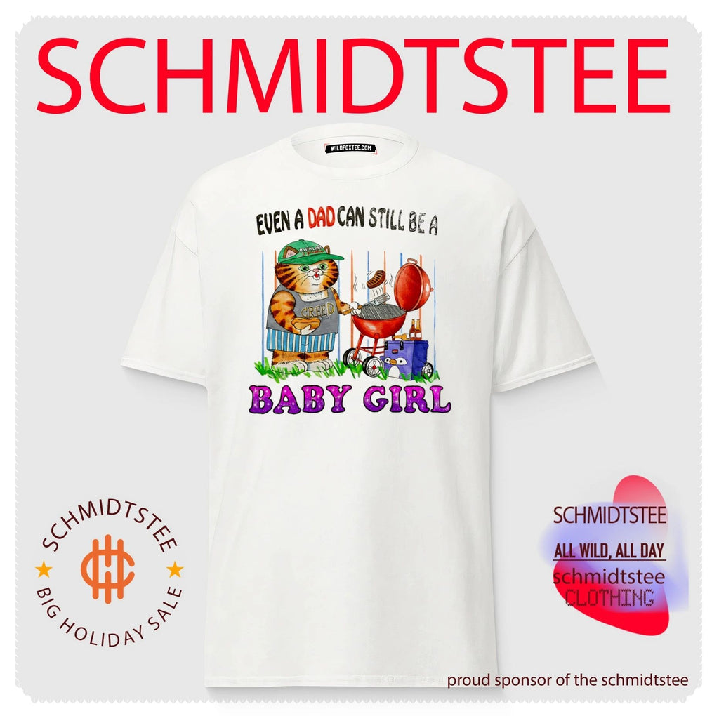 Even a Dad Can Still Be a Baby Girl funny cat shirt