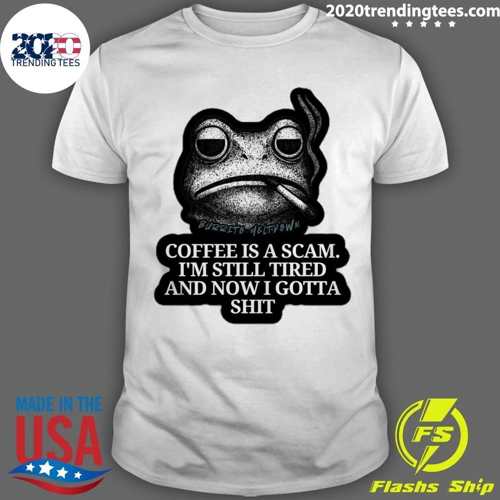 Smoking Frog I Eat Coochie The Same Way A Mf Smokes Newports All The Way Down To The Butt Shirt