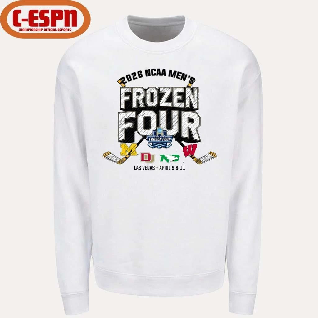2026 NCAA DI Men’s Hockey Frozen Four – 4 Teams T-Shirt