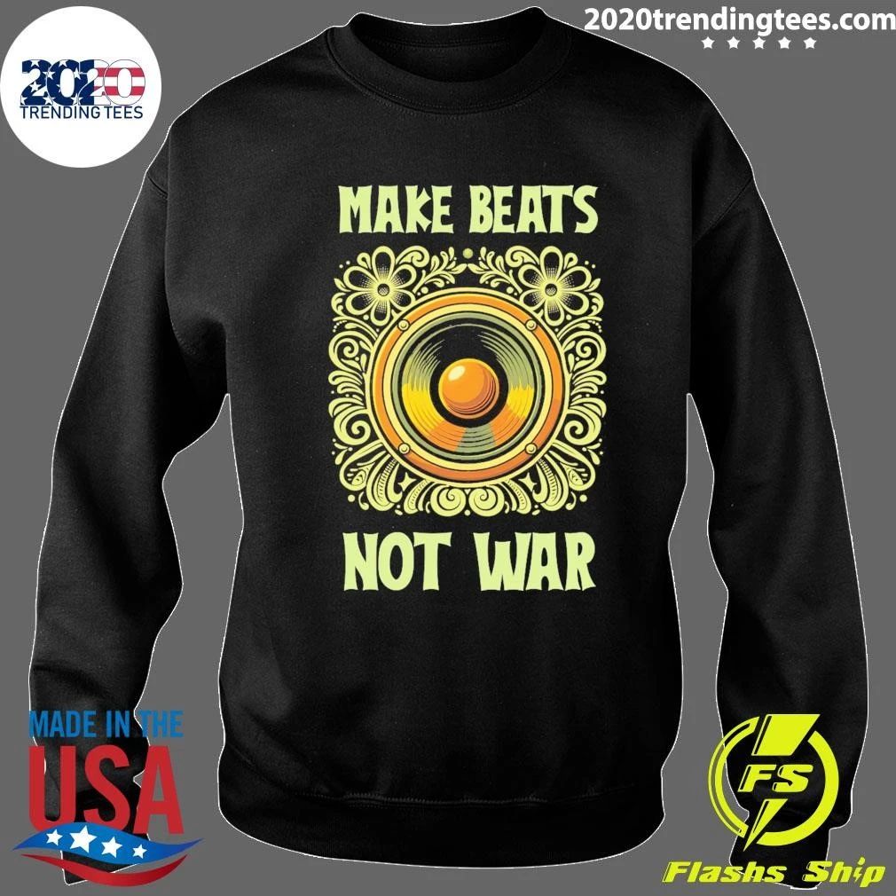 Make Beats Not War Boho Hippy Tee Shirt