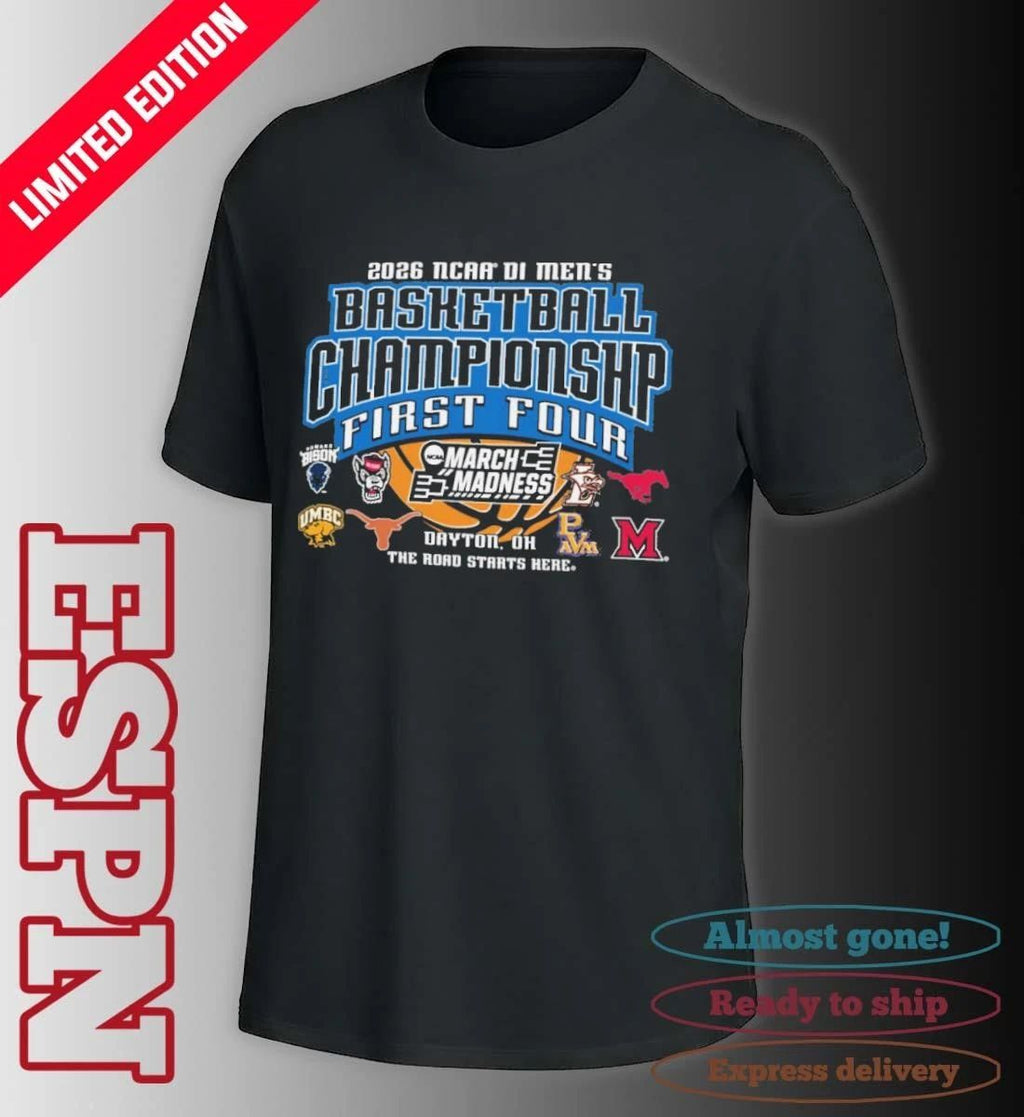 2026 NCAA DI Men’s Basketball Championship – First Four Shirt