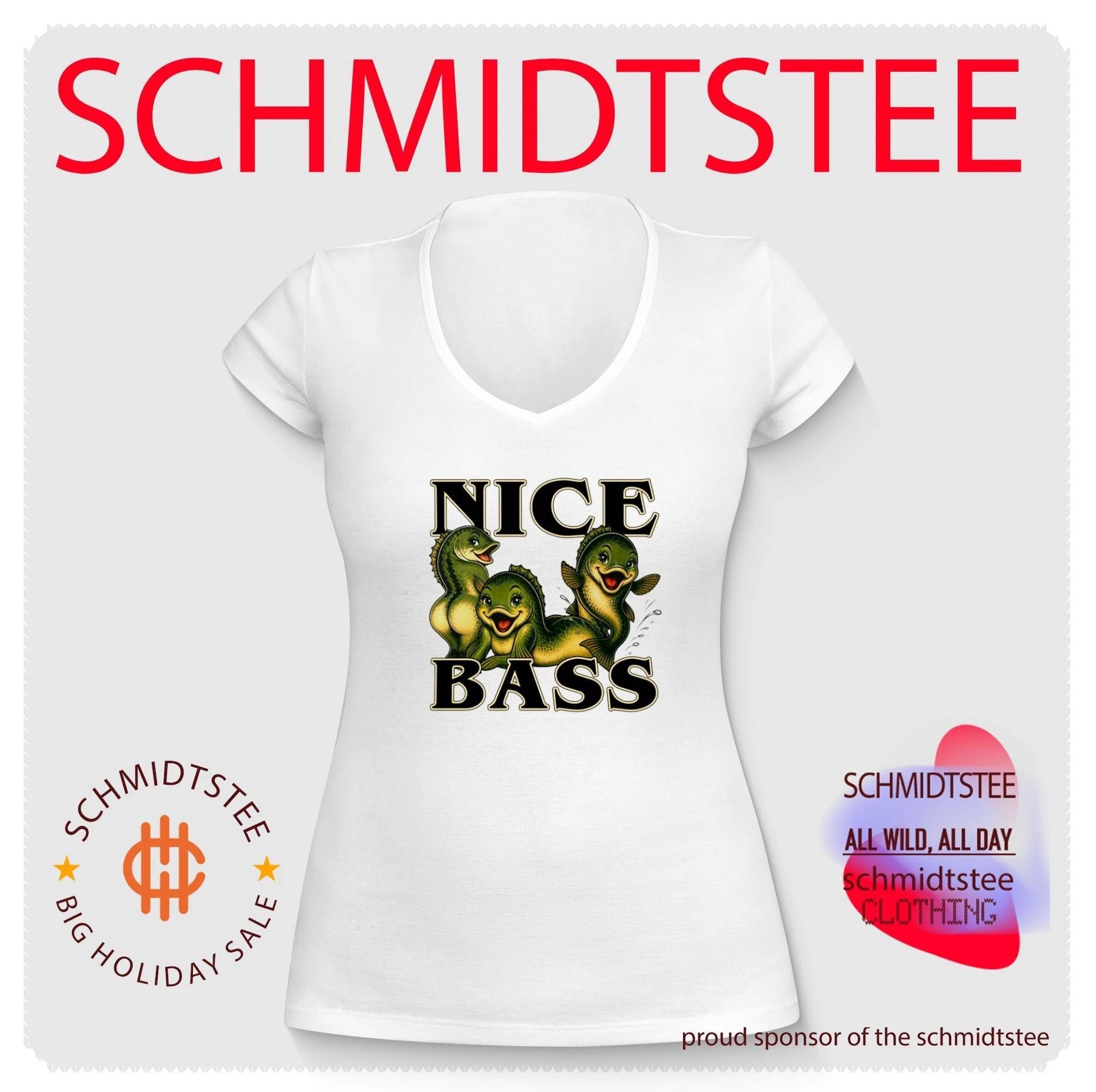 Bass Funny Fishing Pun angler humor shirt