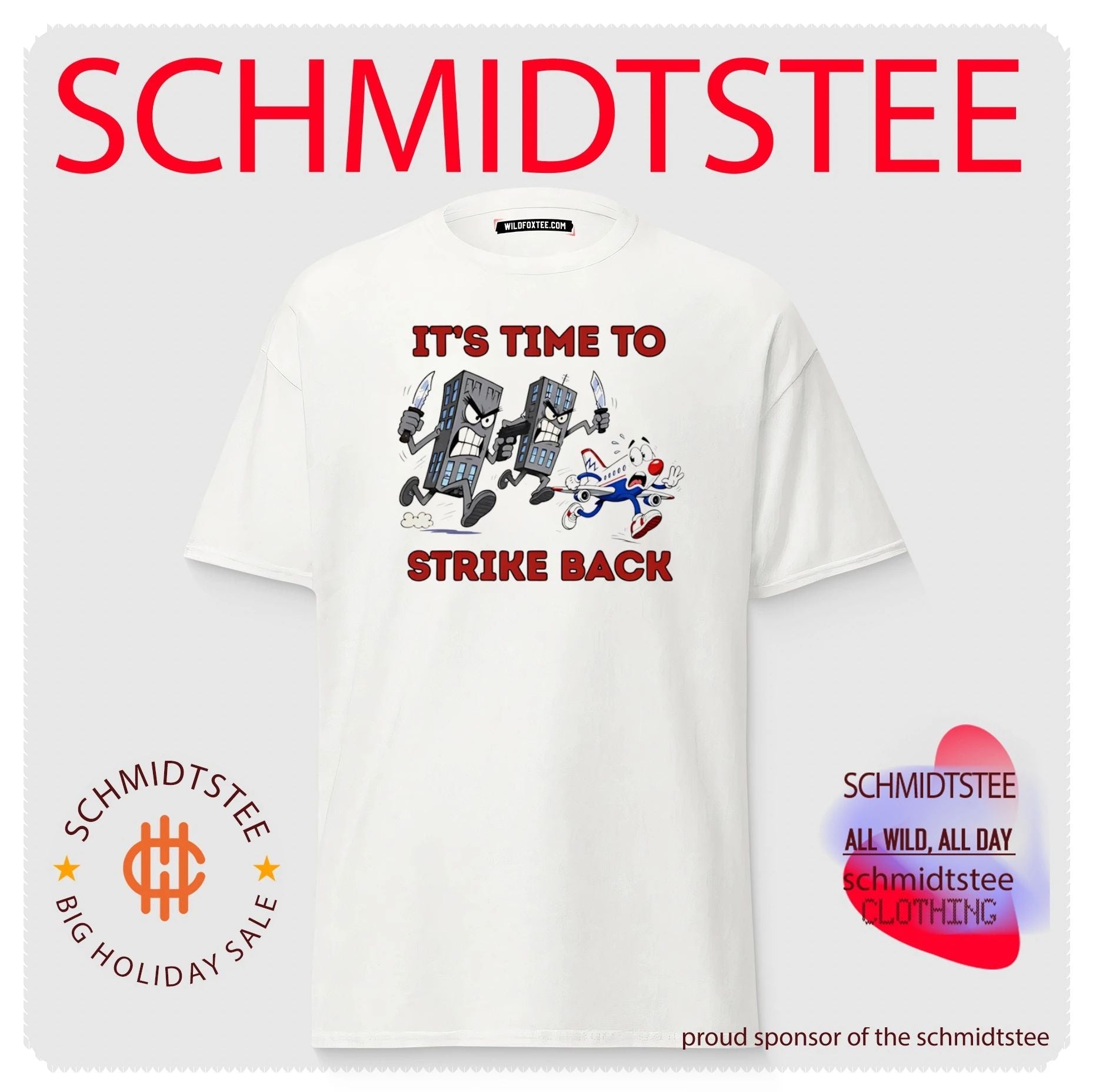 It’s Time to Strike Back funny buildings shirt