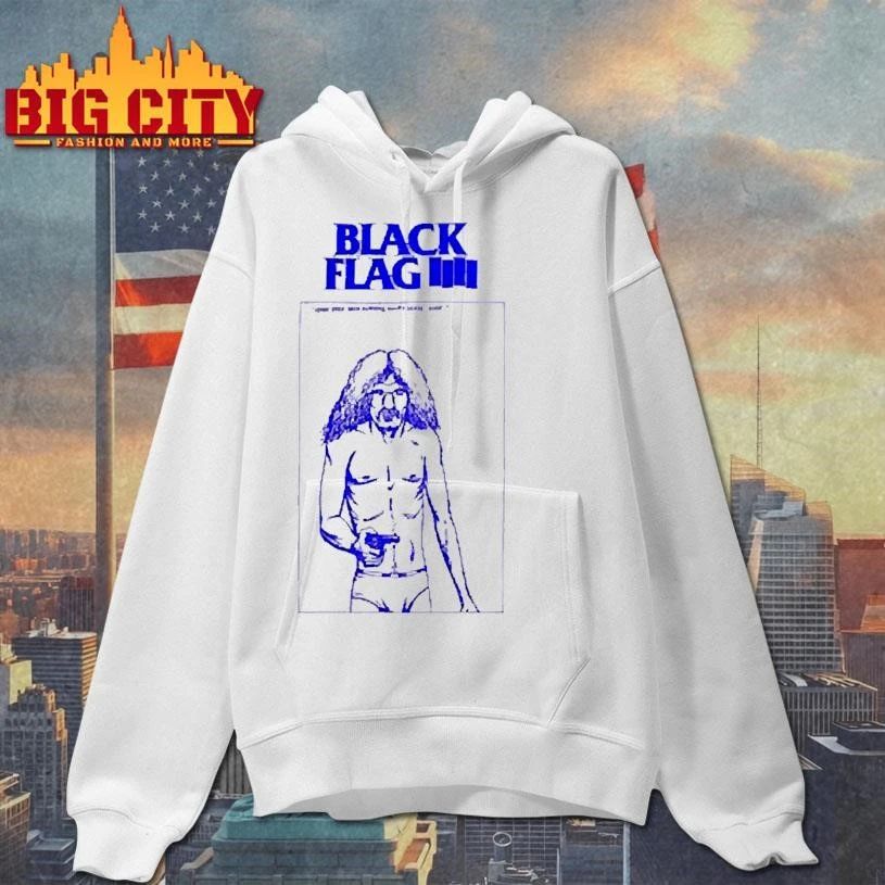 Black Flag Youre Next Gun Target Blue Sketch Punk Shirt
