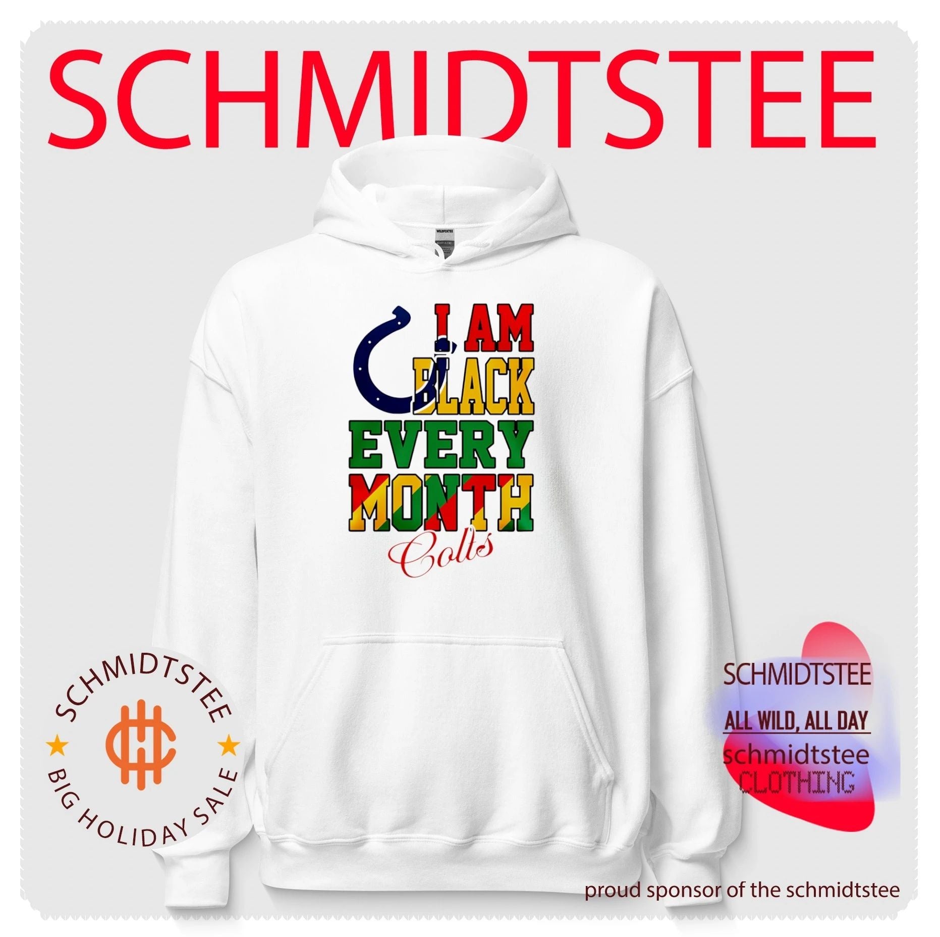 Indianapolis Colts I am Black Every Month Juneteenth logo shirt