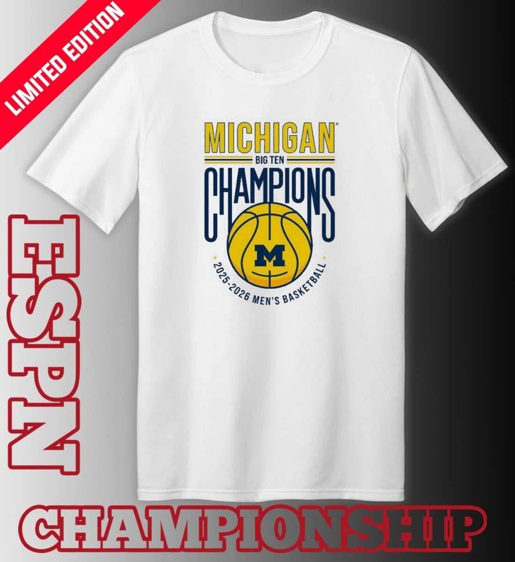 Valiant Michigan Basketball 2025–2026 Big Ten Regular Season Champions Shirt