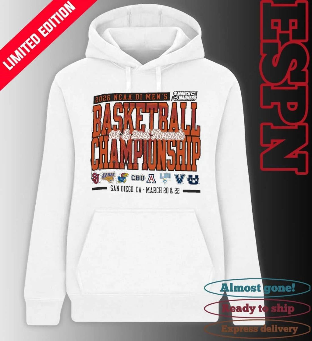 San Diego, CA 2026 NCAA DI Men’s Basketball Championship – March 20 & 22 T-Shirt