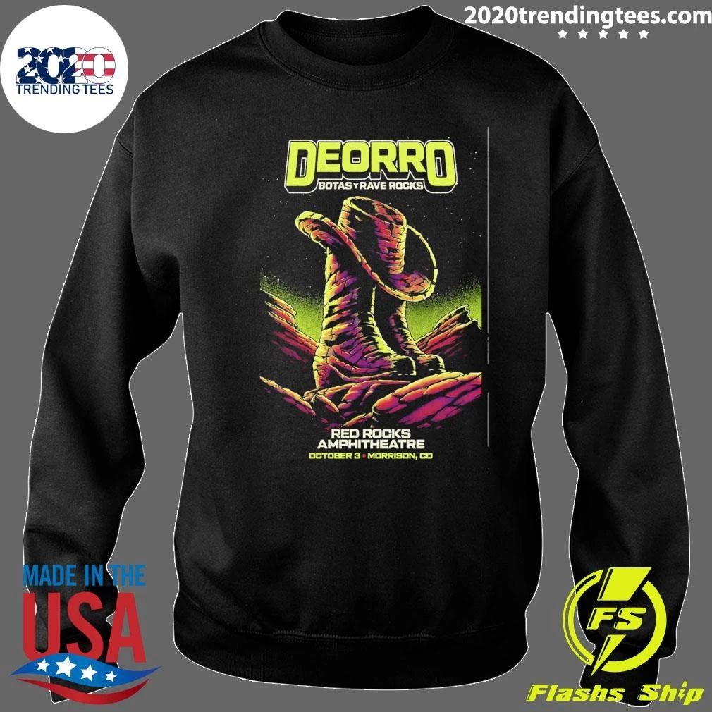 Deorro Botas y Rave Rocks Red Rocks Amphitheatre In Morrison CO October 3, 2026 Shirt