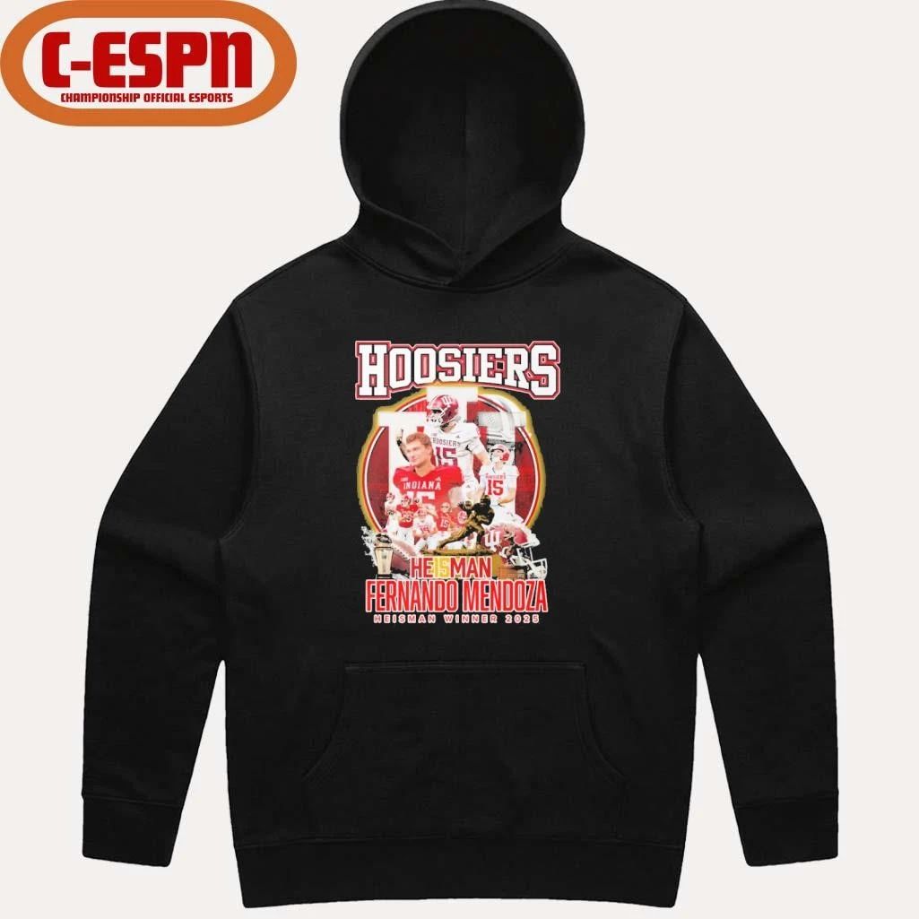 Hoosier He15man Fernando Mendoza Heisman Winner 2025 Shirt