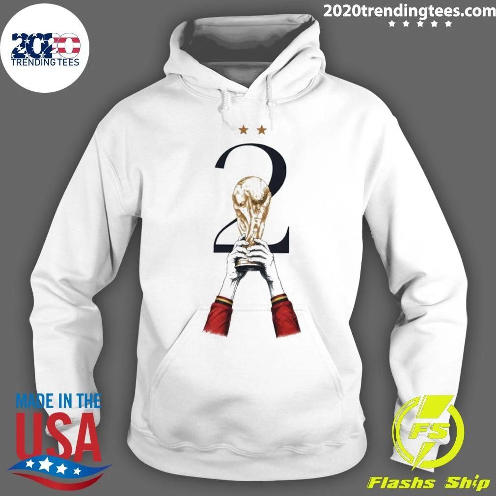 Spain Soccer Second 2010 2026 World Cup Fifa Champions Trohpy Shirt