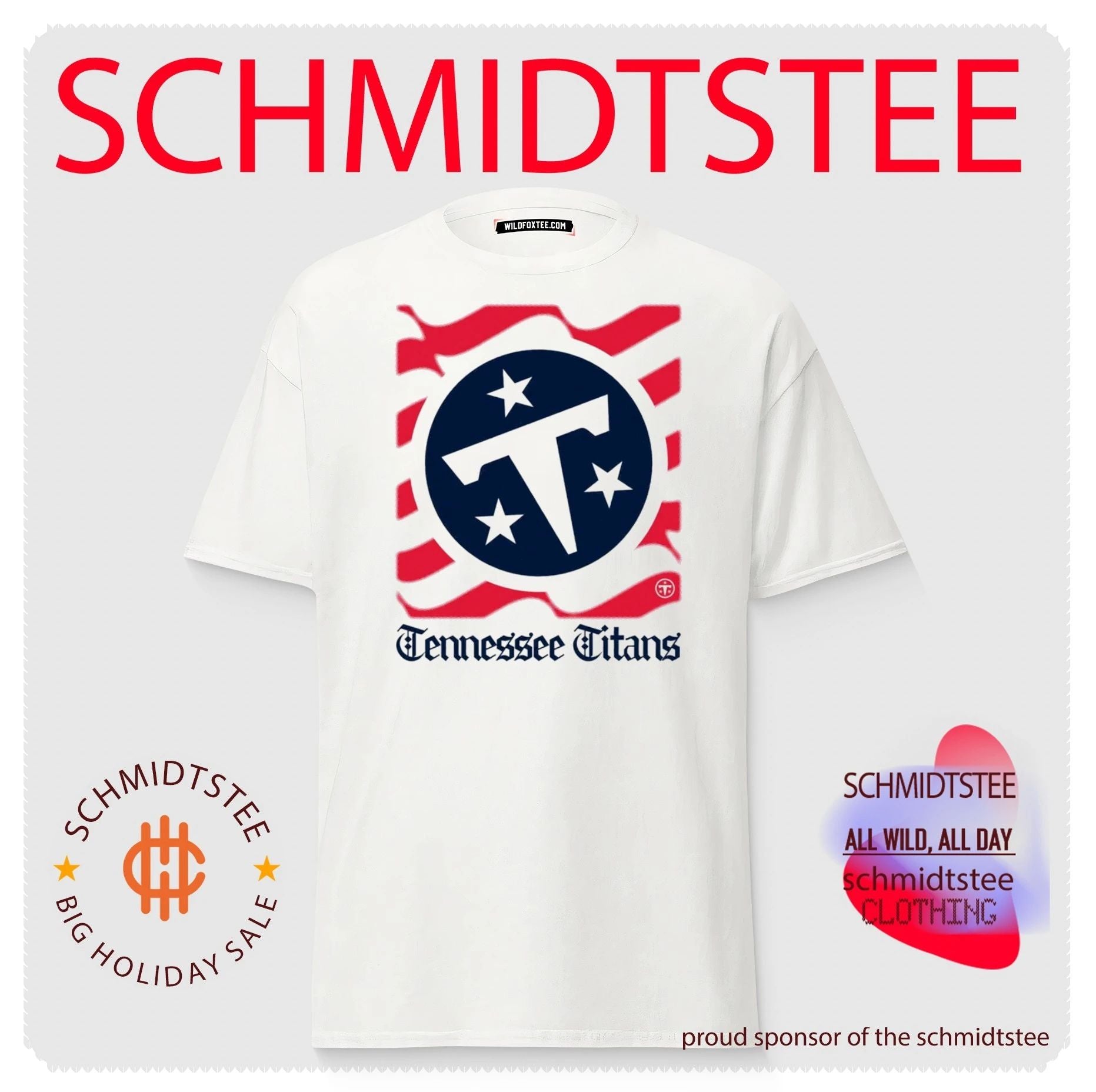 Tennessee Titans American 250th Flag Heritage Wordmark shirt