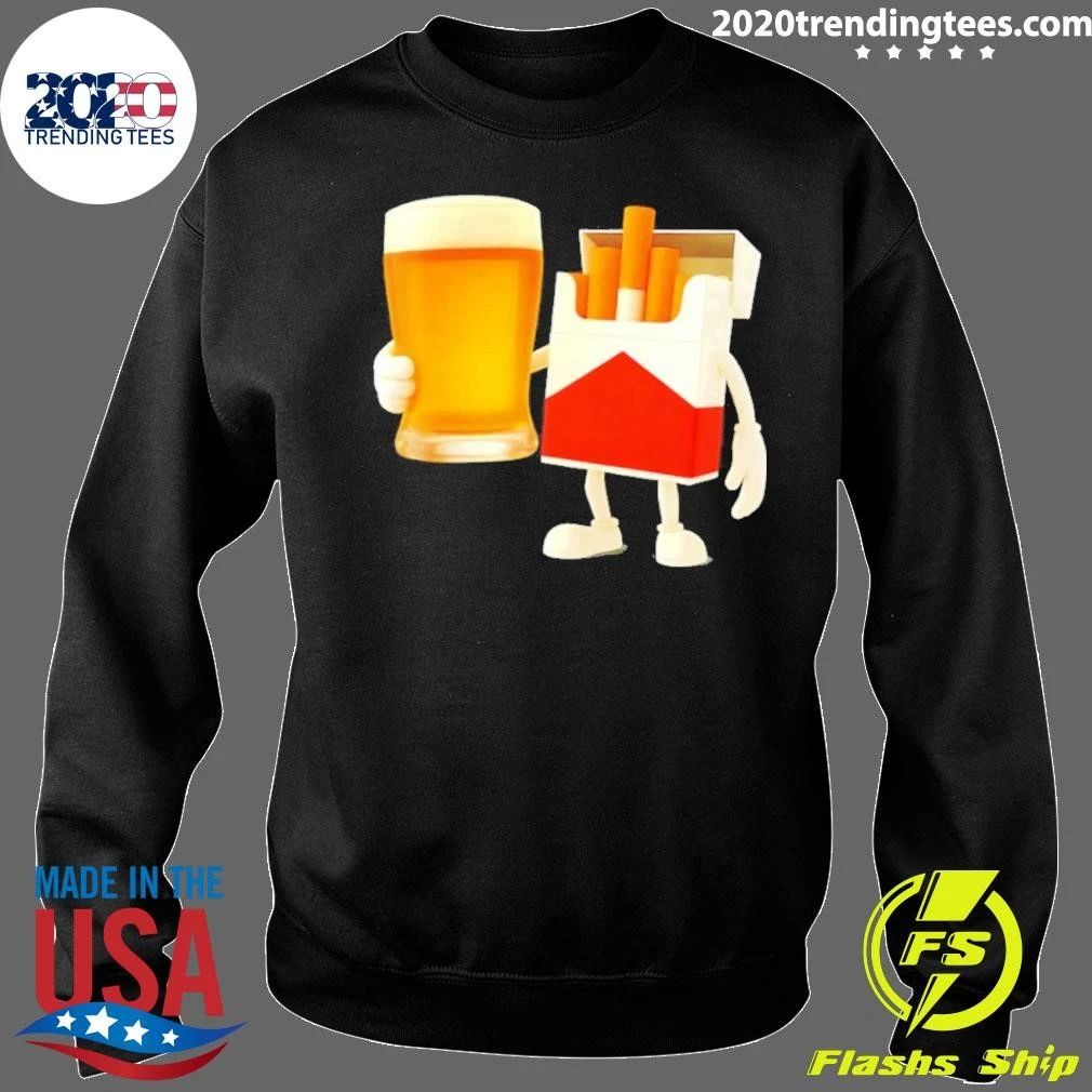 Beer And Marlboro Cigs Meme Shirt