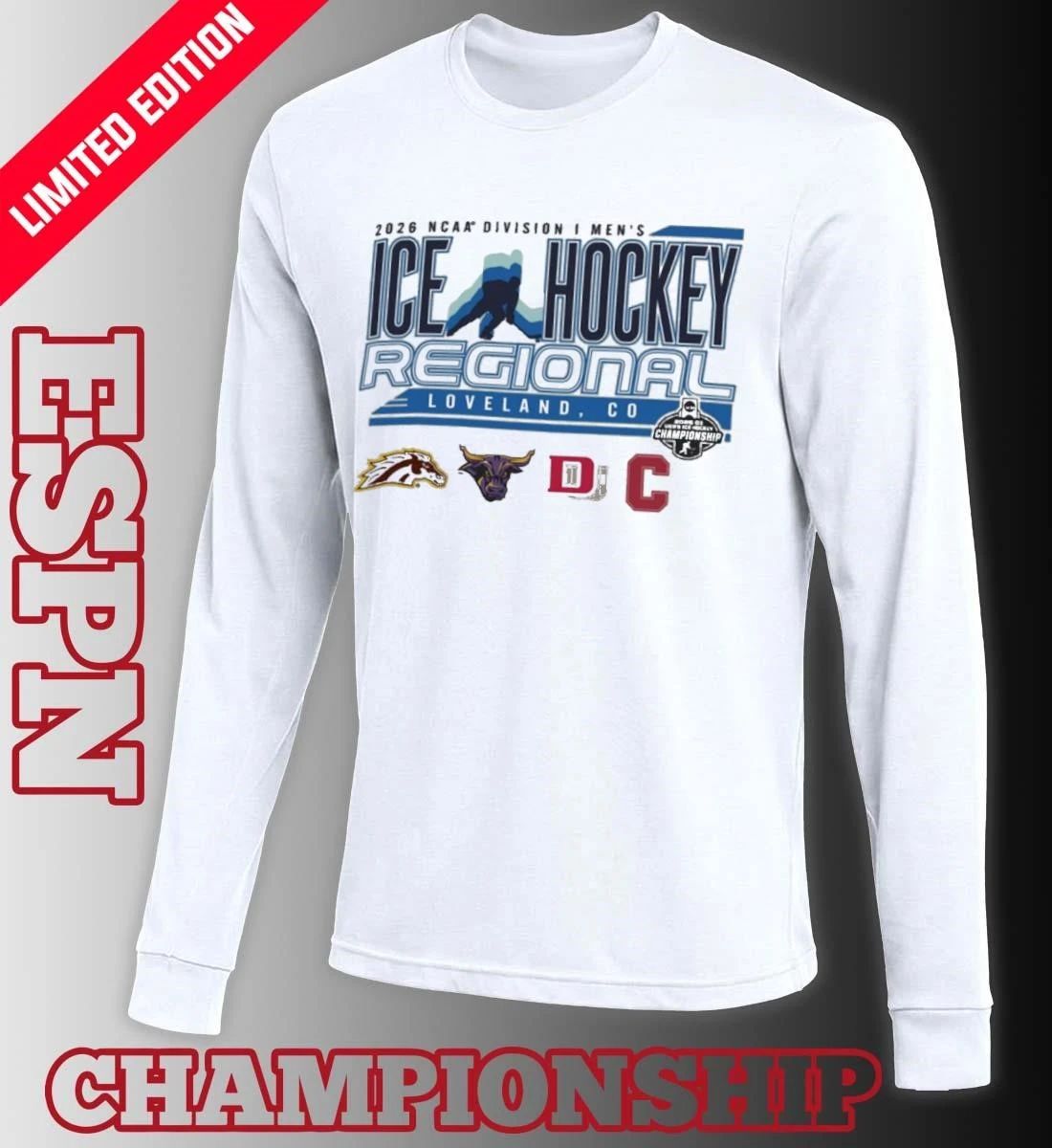 2026 NCAA DI Men’s Ice Hockey Regional – Loveland, CO T-Shirt