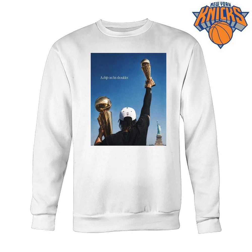 A Chip On His Shoulder Basketball Champion Larry O Brien Trophy Graphic T Shirt