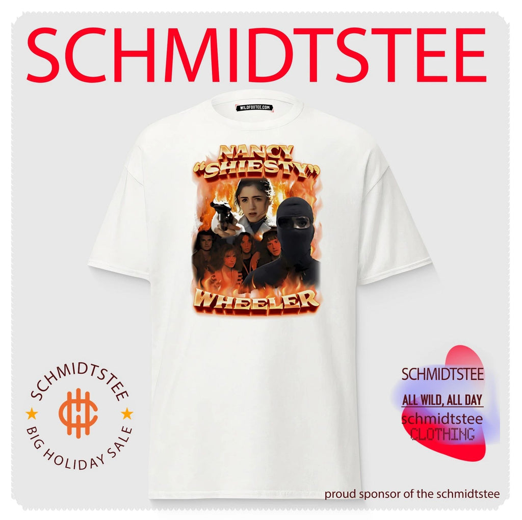 Nancy shiesty wheeler flame graphic shirt