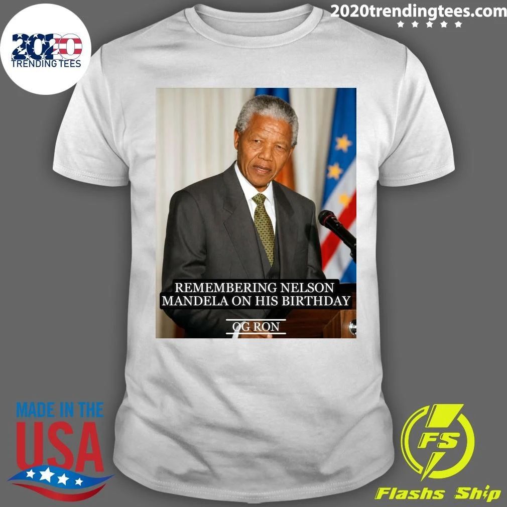 Remembering Nelson Mandela On His Birthday Shirt