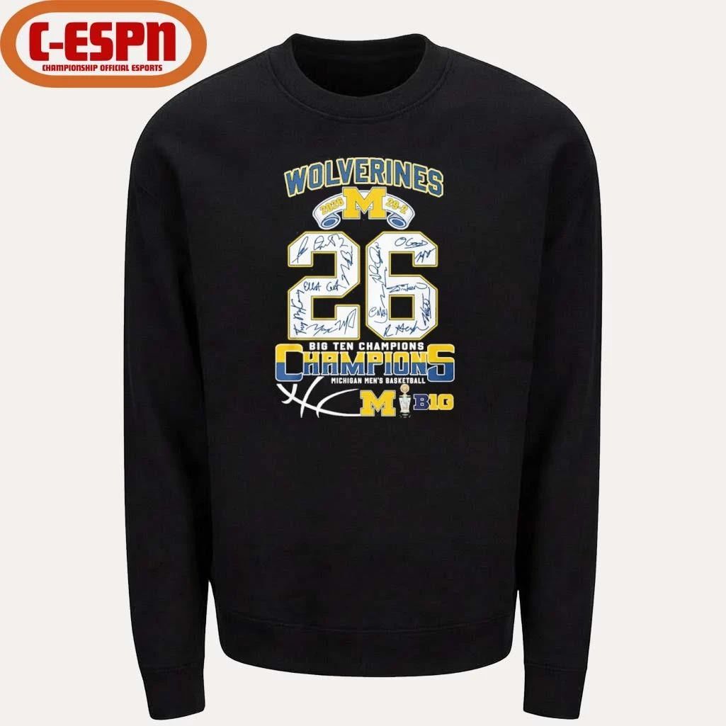 Michigan Wolverines Men’s Basketball 2026 Big Ten Tournament Champions 29-2 Shirt