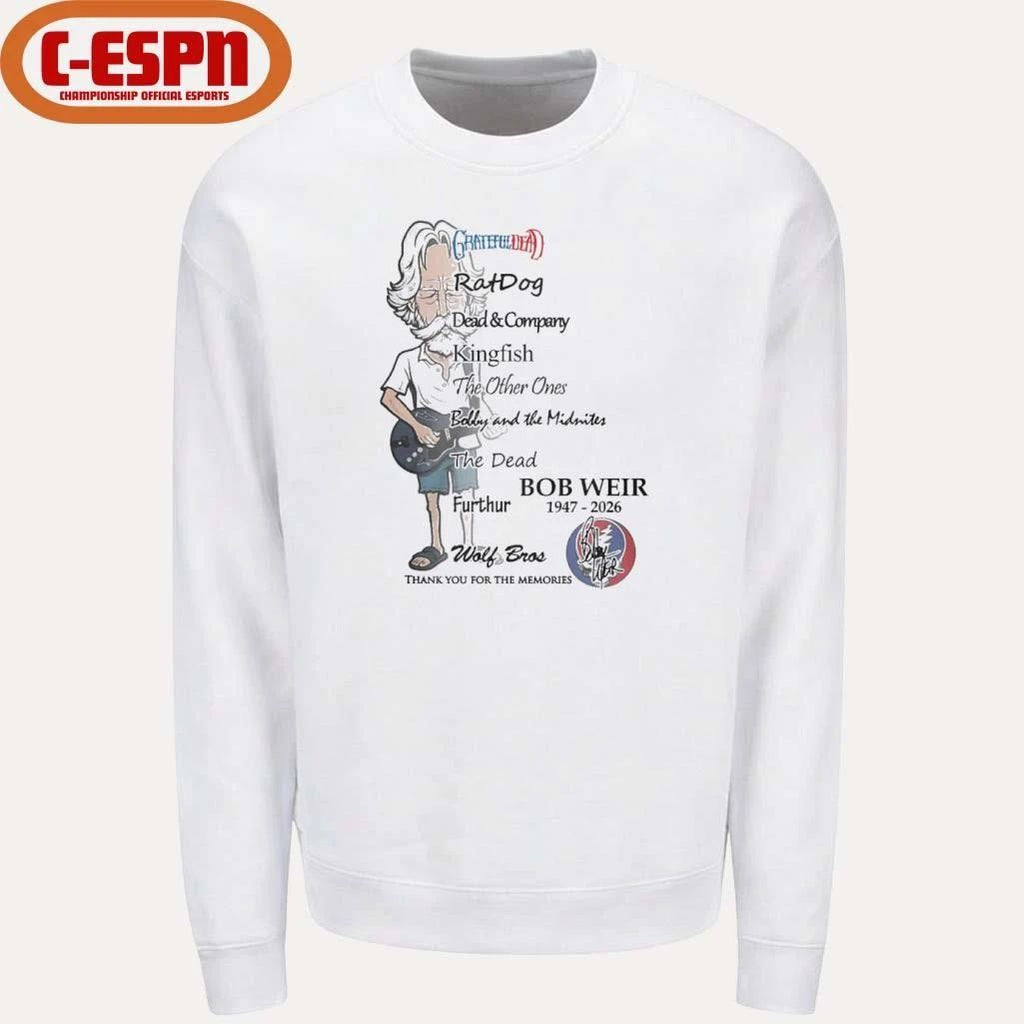 Bobby Weir 1947-2026 Grateful Dead Wolf Bros Shirt