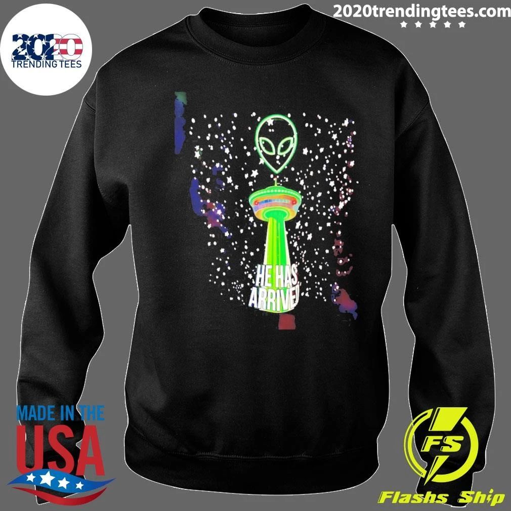 Wemby Spurs Alien Logo He Has Arrived Shirt