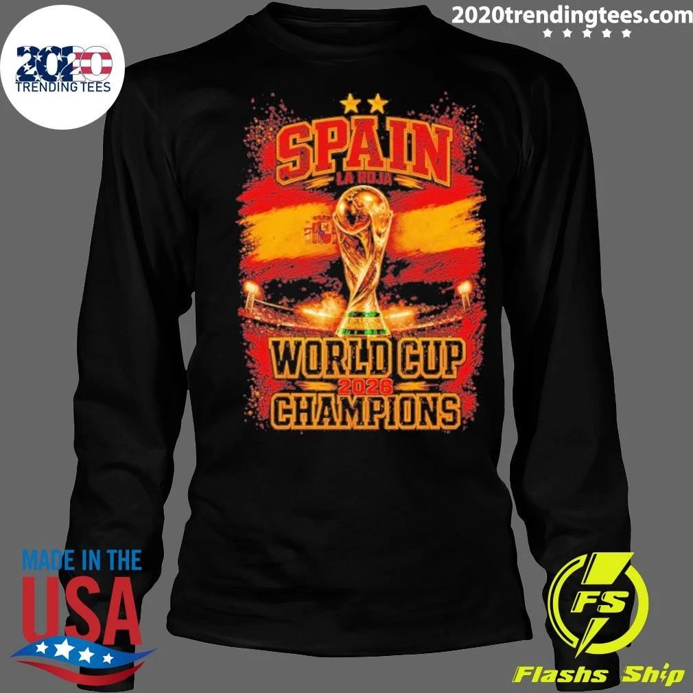 Spain Soccer World Cup Champions La Roja 2026 Shirt