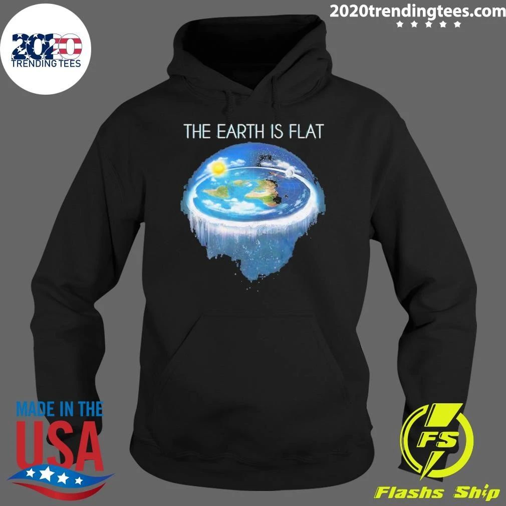The Earth Is Flat Map Model Firmament Dome Sheol Tee Shirt