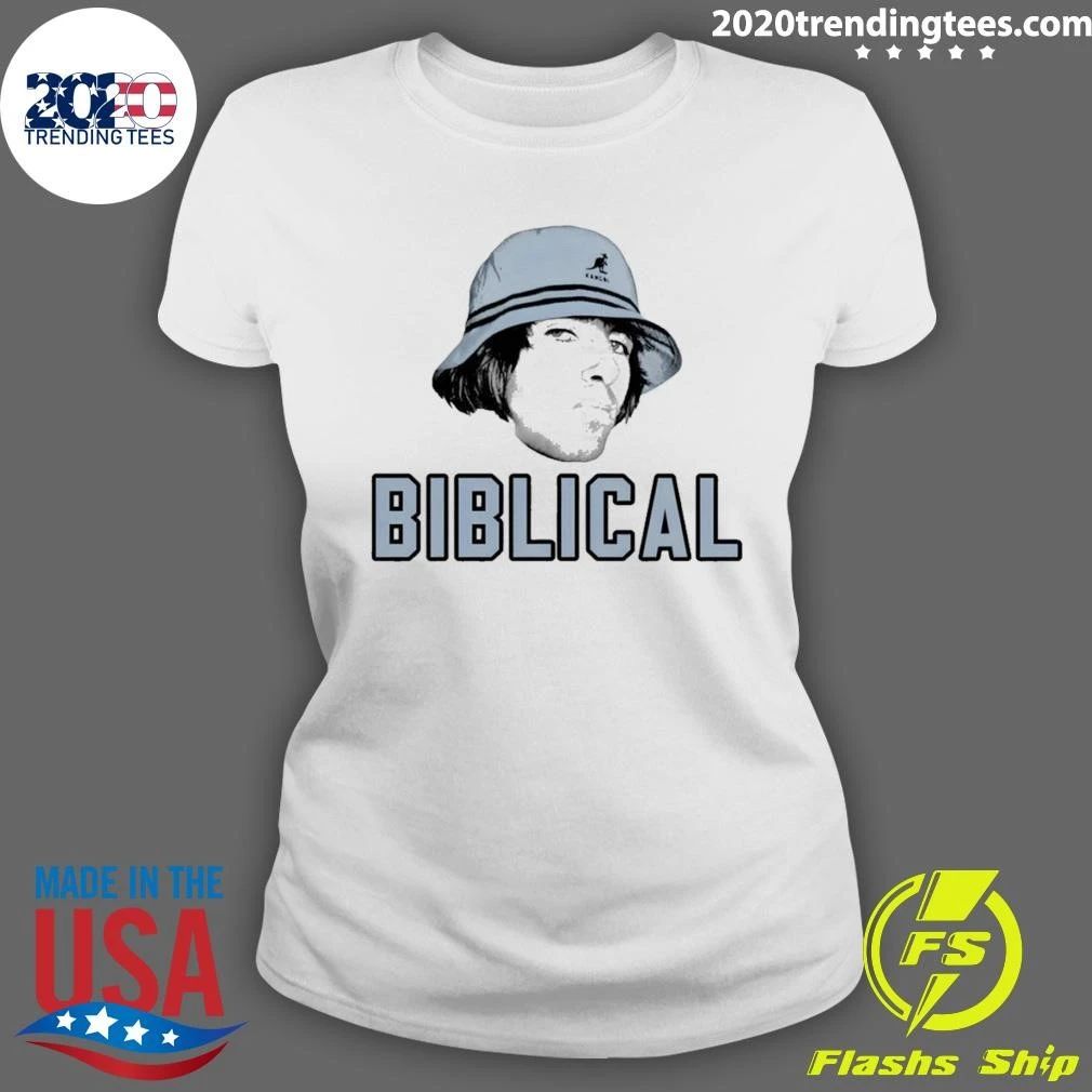 Liam Gallagher Wearing Kangol Hat Biblical 2026 Shirt
