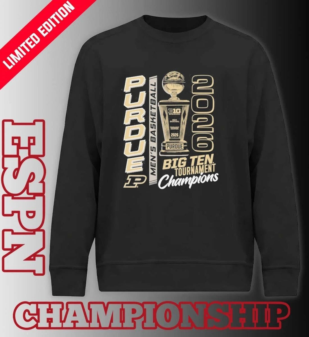 Purdue Men’s Basketball 2026 Big Ten Tournament Champions Trophy Shirt