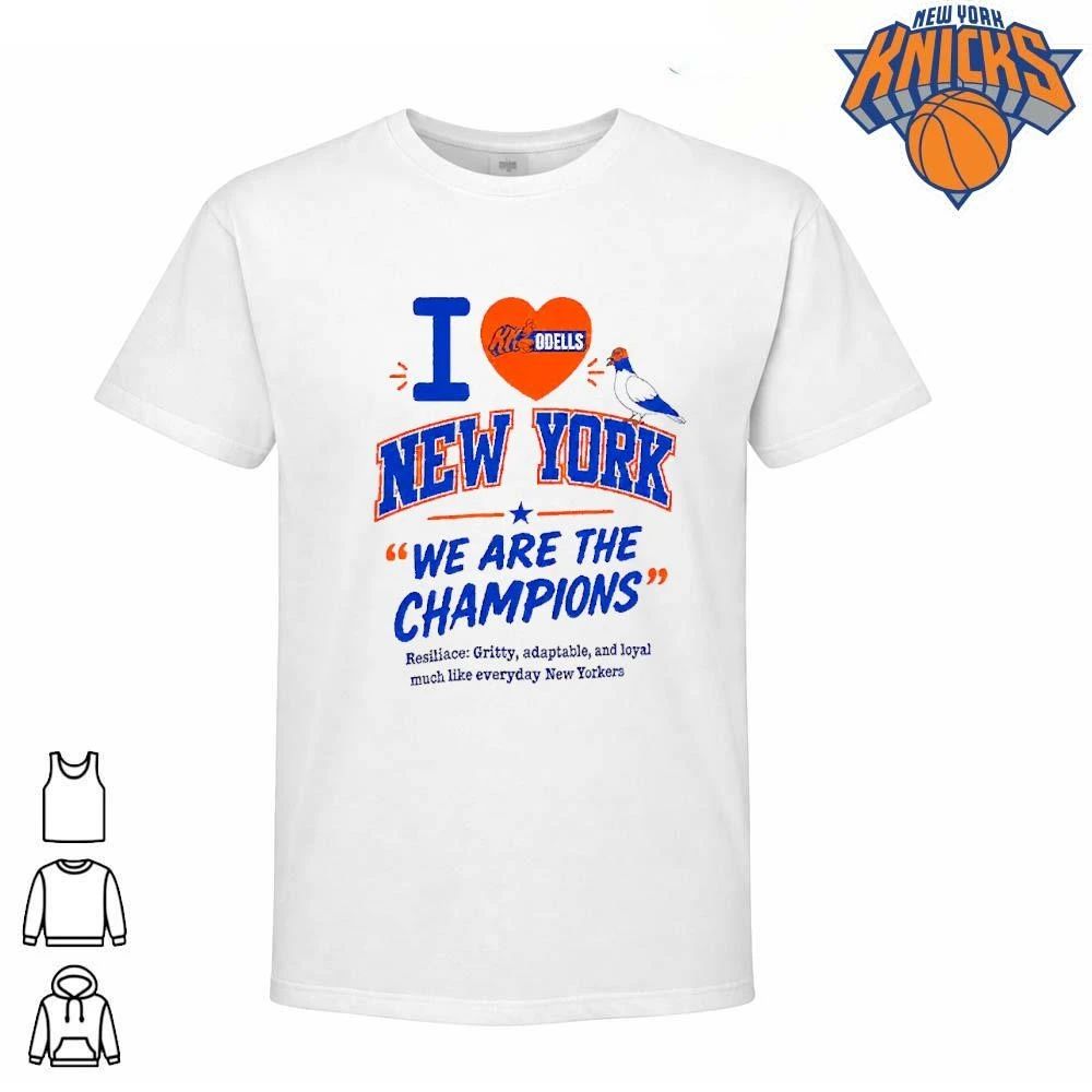 Mitchell Modell We Are The Champions Knicks Pigeon Shirt