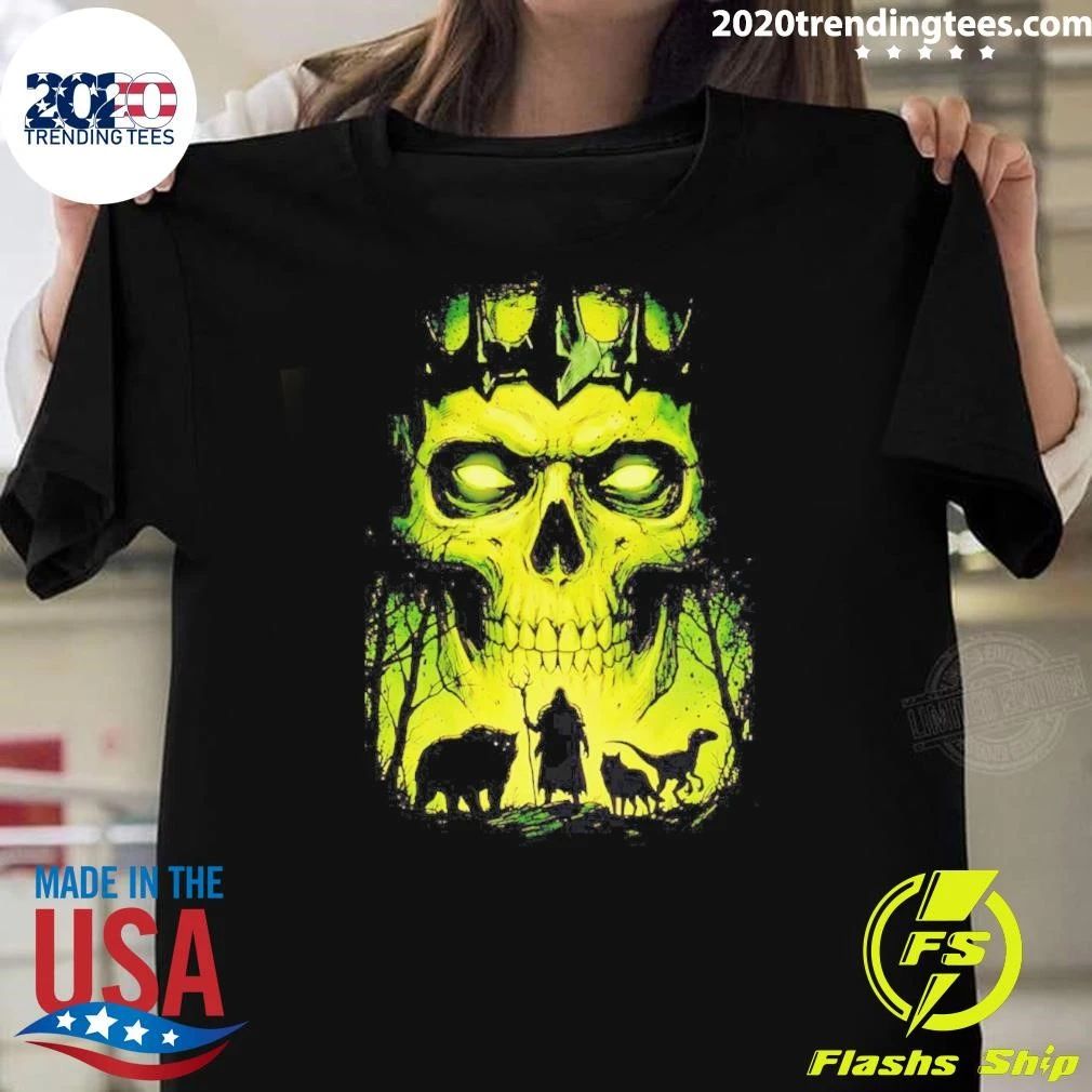 Lych vs Druid Fantasy Dark Art Necromancer shirt