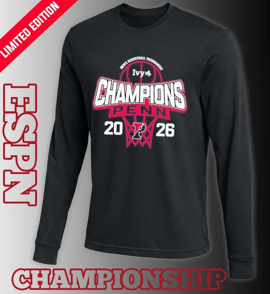 Pennsylvania Quakers Men’s Basketball Ivy League Tournament Champions T-Shirt
