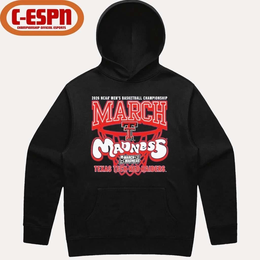 Texas Tech Red Raiders 2026 NCAA Men’s Basketball Championship March Madness Shirt
