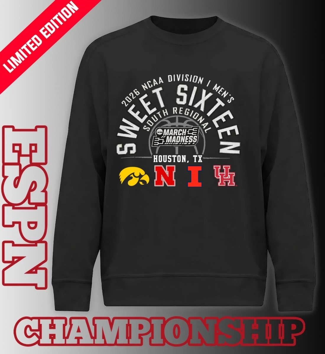 2026 NCAA DI Men’s Basketball Sweet 16 South Regional – Houston, TX T-Shirt